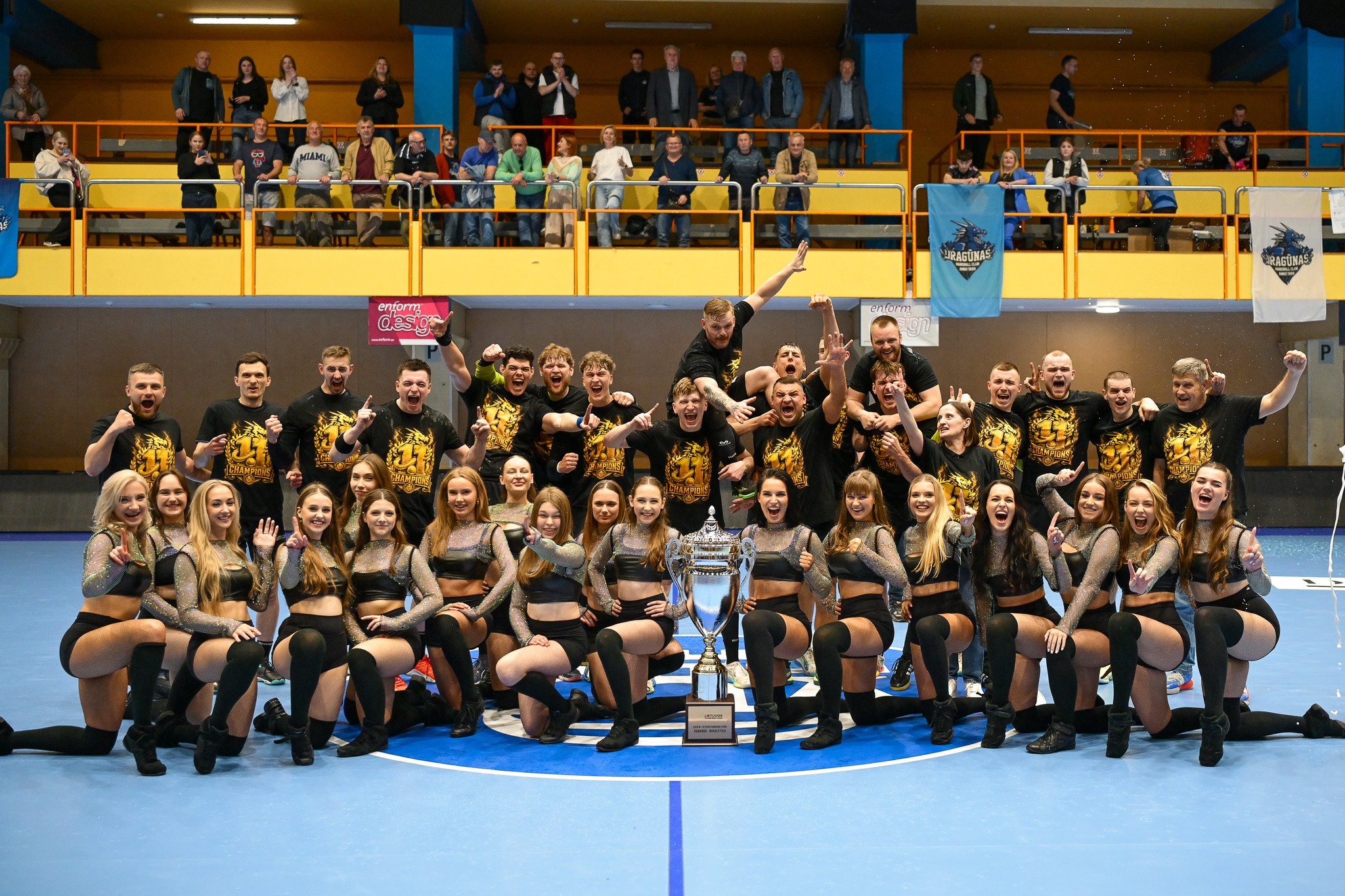 Lietuvos čempionų titulą apgynė Klaipėdos „Dragūno“ rankininkai 